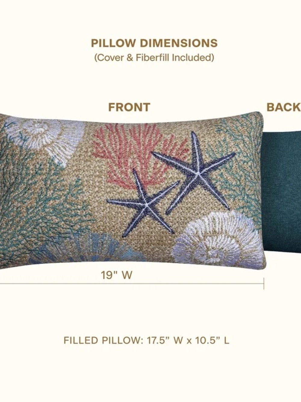 Raffia Seashore Reef Outdoor Lumbar Toss Pillow honeycomb costal 19” by 12”